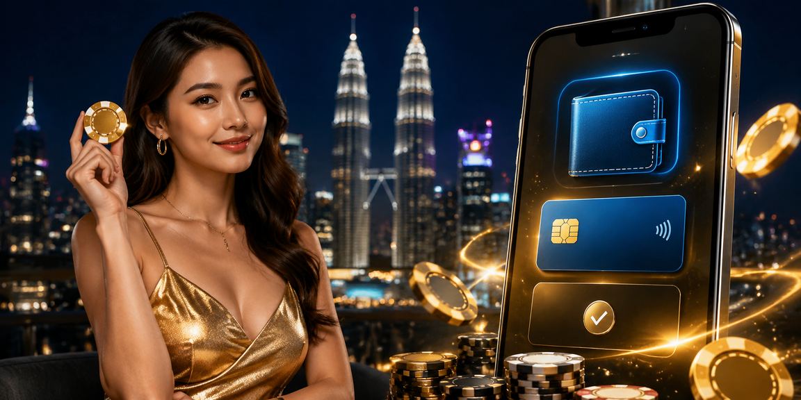 Pemain kasino Kuala Lumpur bermain permainan meja melalui telefon pintar dengan gaya tempatan