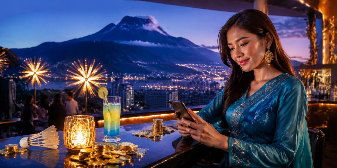 Pemain kasino Sabah membuat deposit mudah alih dengan busana baju kurung